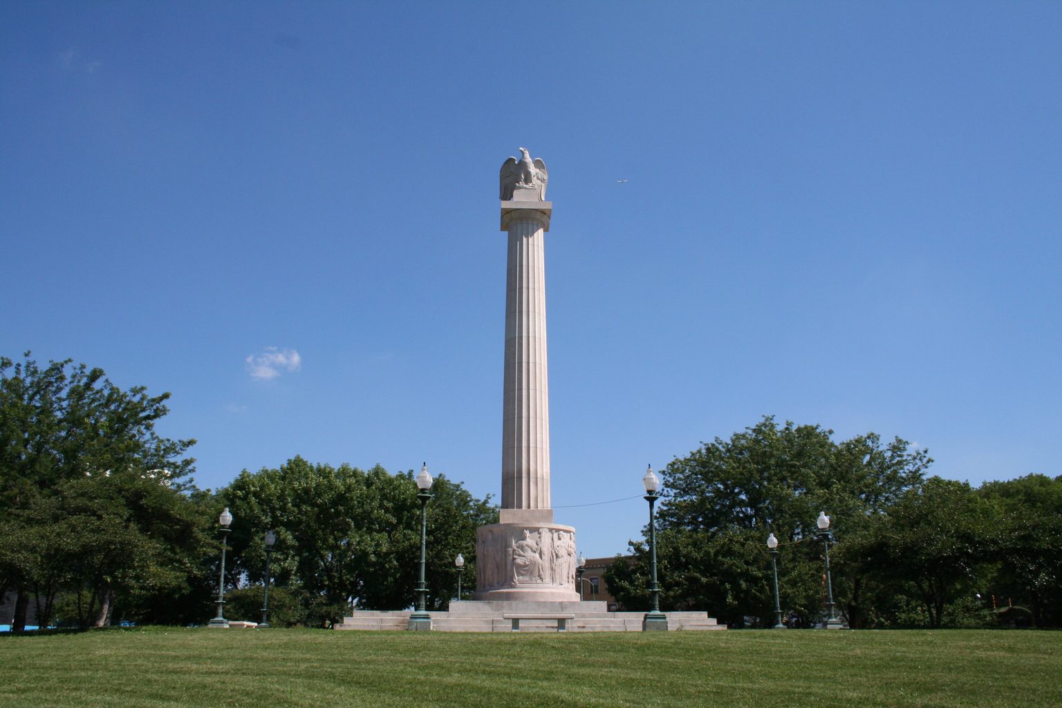 The Illinois Centennial Memorial Column on Logan Square, Chicago